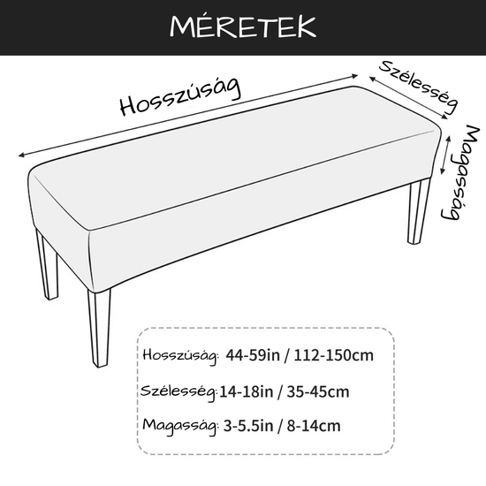 HeverőHuzat, PadHuzat (bársonyos, fekete)